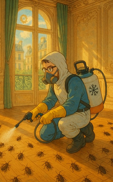 Intervention contre les cafards en Seine Saint Denis