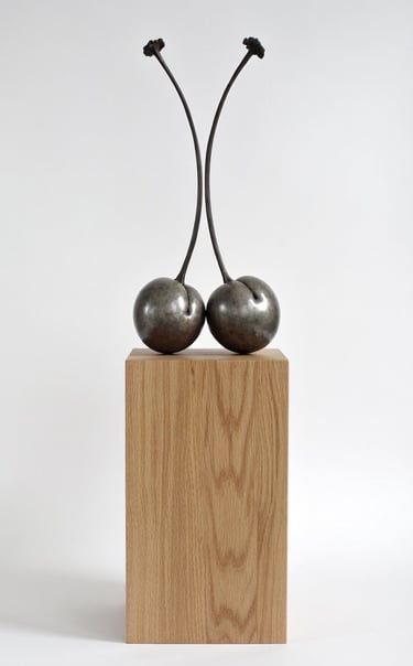 Bronze Cherries By Mark Richard Hall sculptor
