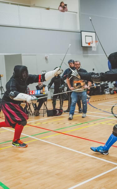 Photo by Andy McCormack/@the.hematog. Winston competing Rapier and Dagger.