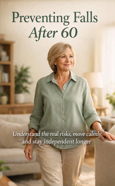 Preventing falls after 60 doesn’t require fear or risky exercises. Learn calm, practical ways to sta