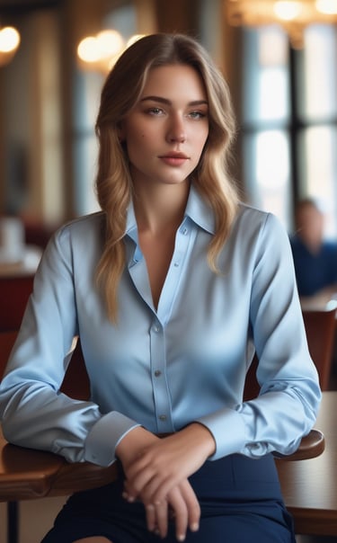 A showcase of exclusive women's shirts with unique designs.