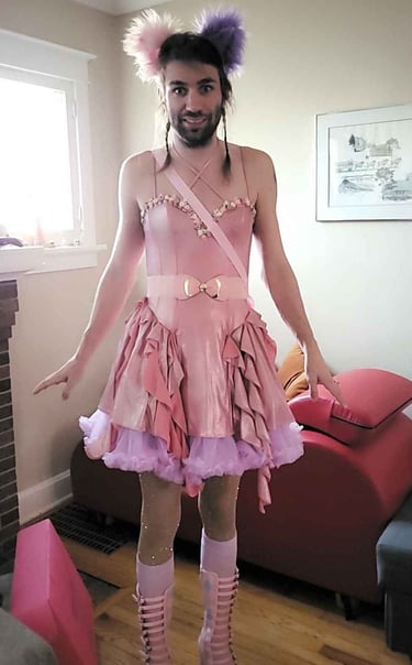 girly pink outfit
