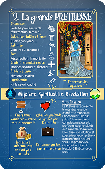 Eden le jeu de la vie Le tarot de jasper Explications la grande pretresse