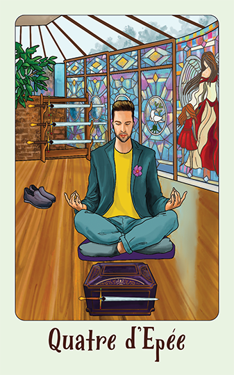 Eden le jeu de la vie Le tarot de jasper Quatre d epee