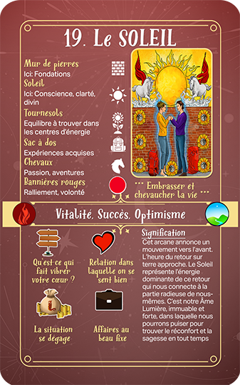 Eden le jeu de la vie Le tarot de jasper Explications Le soleil