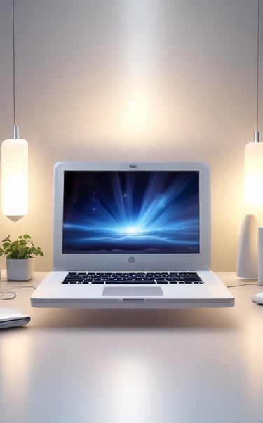 a person standing in front of a computer monitor