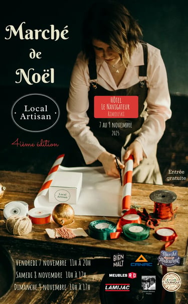 Affiche du Marché de Noël en 2025