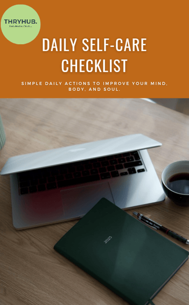 Printable: Daily Self-Care Checklist