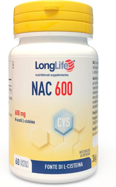LongLife® NAC 600 mg -Precursore del glutatione.-png