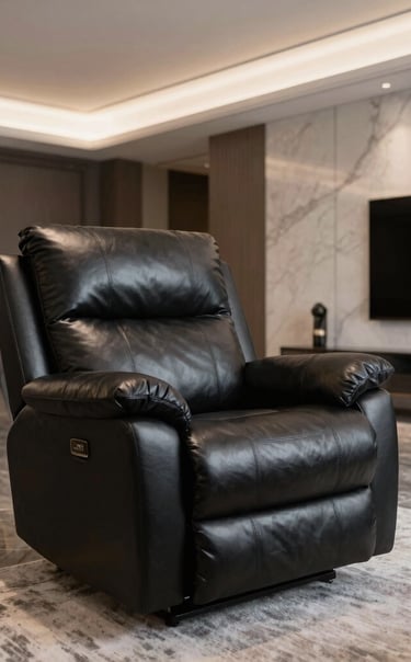 Close-up of a freshly cleaned red sofa with vibrant upholstery in a bright living room