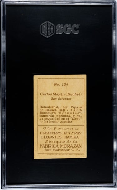Antique El Salvador Basketball Cards SGC Graded Rare Fabrica Morazan