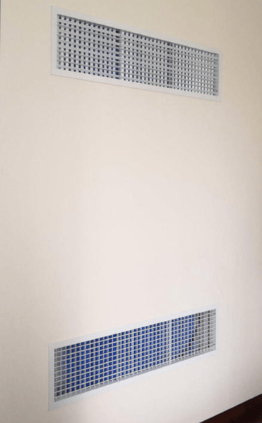 capillary cold module wall installed