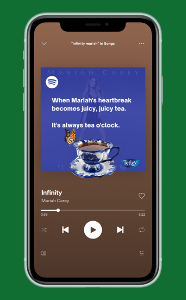 Tetley Spotify ad