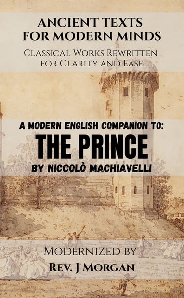 The cover of The Prince modernized by Rev J Morgan