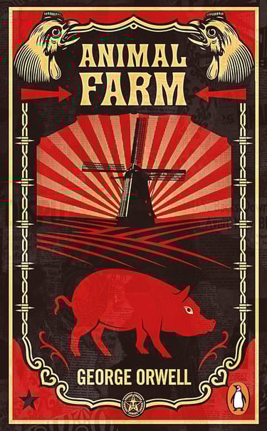 Book Cover of Animal Farm by George Orwell