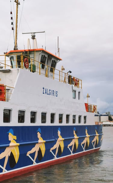 Illustrations on ferries