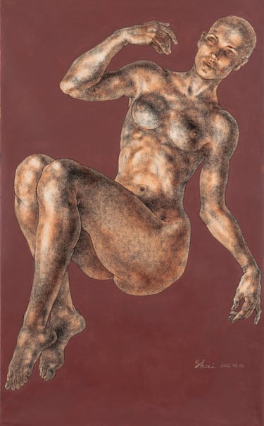 Naujas, lithuanian artist, new, art, Verdingyte, Skaiste, figure