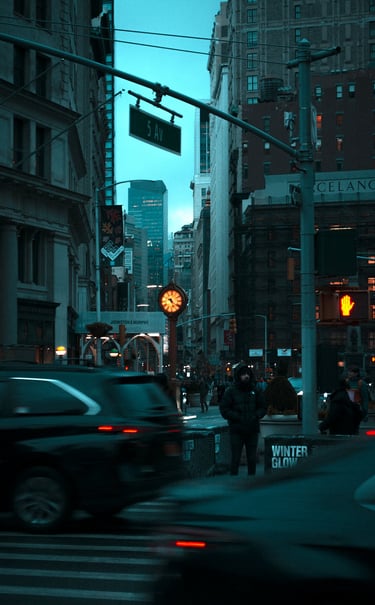 Photographie professionnelle de l'entrepirse genecis studio dans les rues de new york