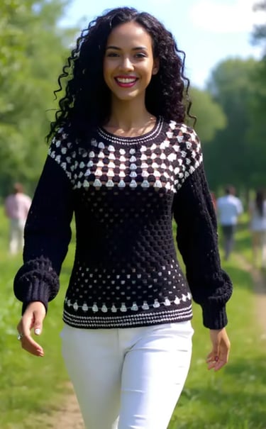 Pull au crochet Damia