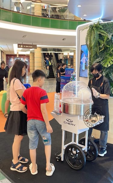 Cotton candy cart rental in KL , Klang Valley, Ipoh , Melaka, Johor and Penang Malaysia