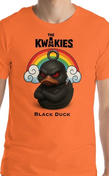 T-shirt The KWAKIES - Black Duck