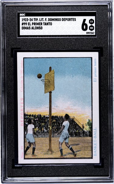 Prewar Antigua Baloncesto Basketball Deportes Cromo