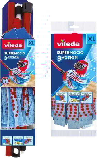 a pair of cleaning cloths and a cleaning brush