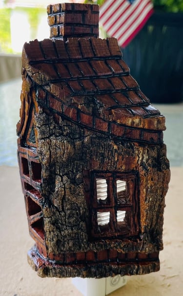 Fred Lee night light in Cottonwood Bark