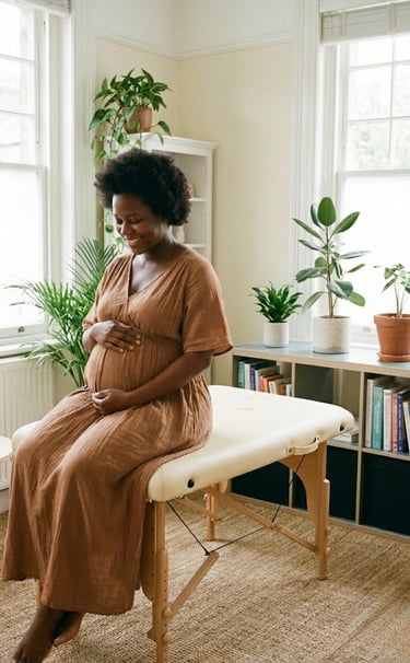 Consultation ostéopathie femme enceinte L'Isle-Adam pour douleurs et sciatique.