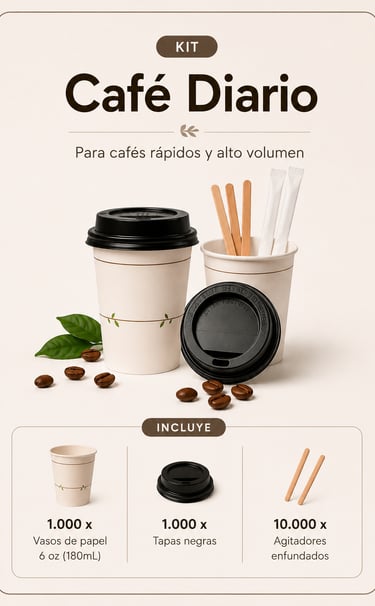vasos de papel 6 oz