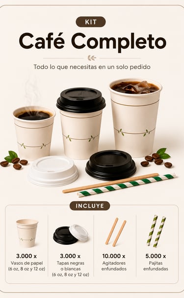 accesorios desechables cafeterías