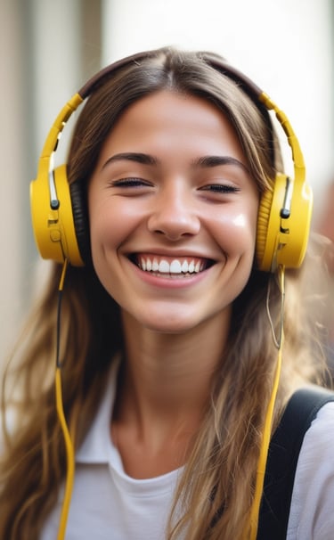 A serene individual practicing mindfulness surrounded by golden light accents.