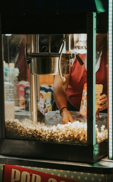 Popcorn cart rental in KL , Selangor , Klang Valley, Ipoh , Melaka, Johor and Penang Malaysia