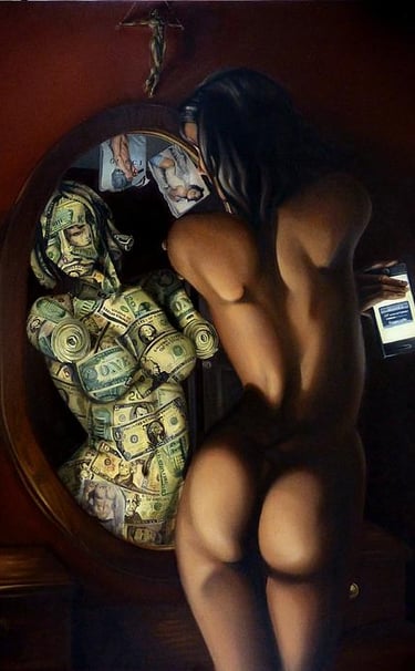 Venus Denaro oil on canvas 24"x 36"