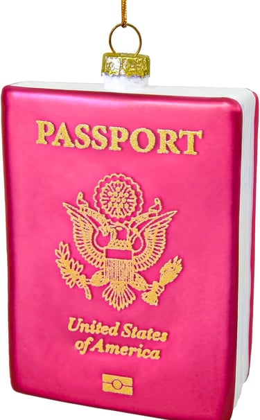 Passport ornament