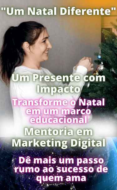 a woman in a white shirt and a christmas tree