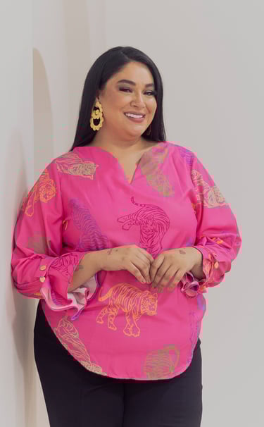 ropa plus size, blusa determinada