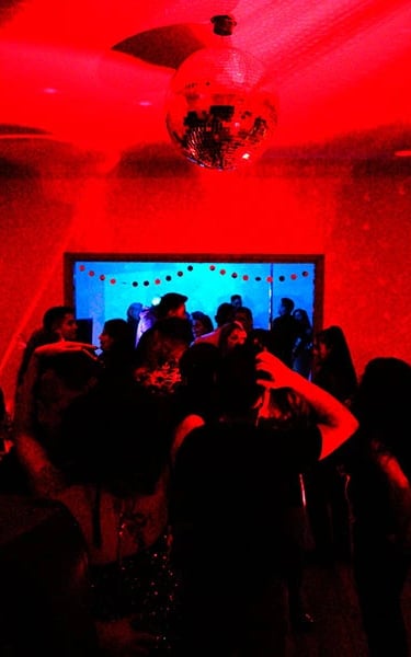 Pista bailable en evento swinger en Viña del Mar