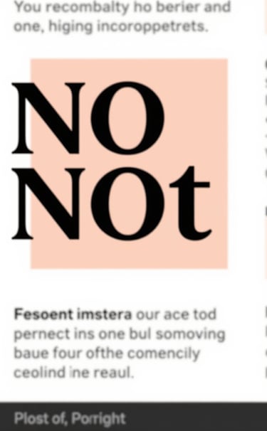 A refined and professional close-up of a digital design layout. Sophisticated typography in black contrasts with a burnt peach accent. The composition is clean, centered, and reflects a modern, trustworthy brand identity.
