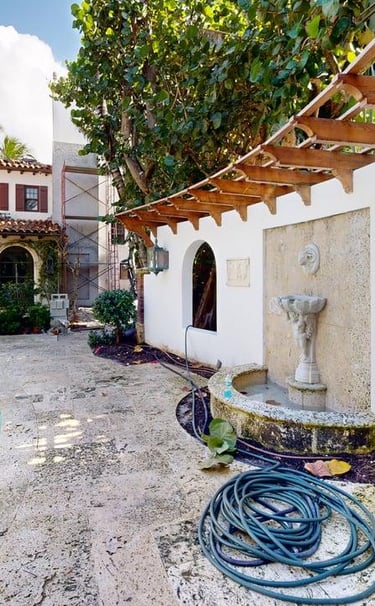 Courtyard exterior renovation Delray Beach