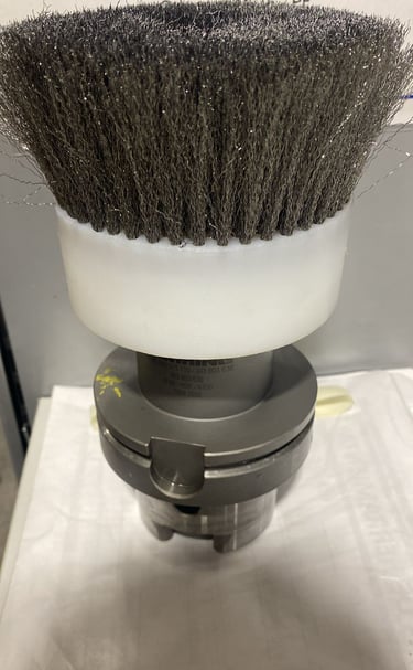 cepillo cilrcular para quitar rebaba de aluminio