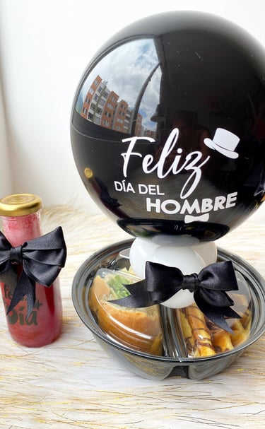 bandeja día del hombre con snack - Fioratto Chocolate