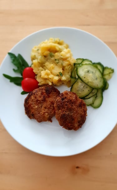 Fleischpflanzerl Kartoffelsalat