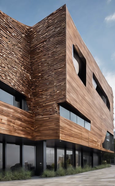 wooden ACP paneling