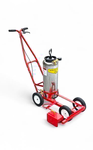 Model 20 parking lot paint striping machine made for striping lines on parking lots and warehouses