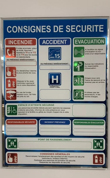 Signalétique Stop incendie rhône alpes