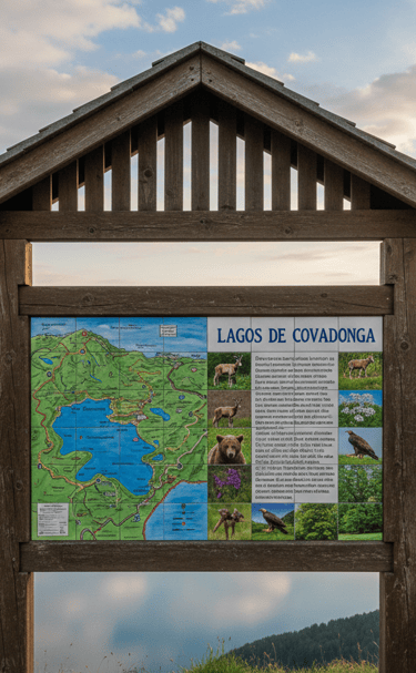 Panel de azulejos informativo