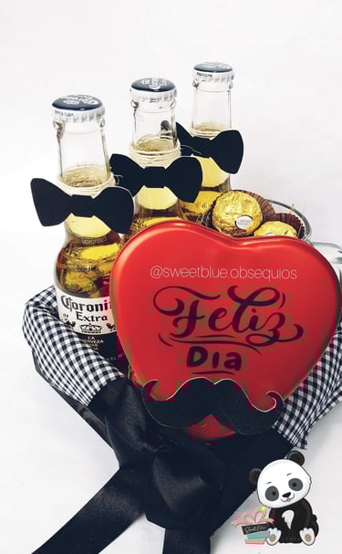 detalle para hombre con licor y chocolates - Fioratto Chocolate 