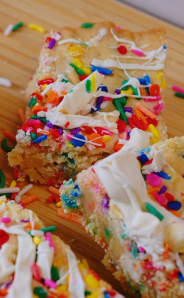 Sourdough Birthday Blondies