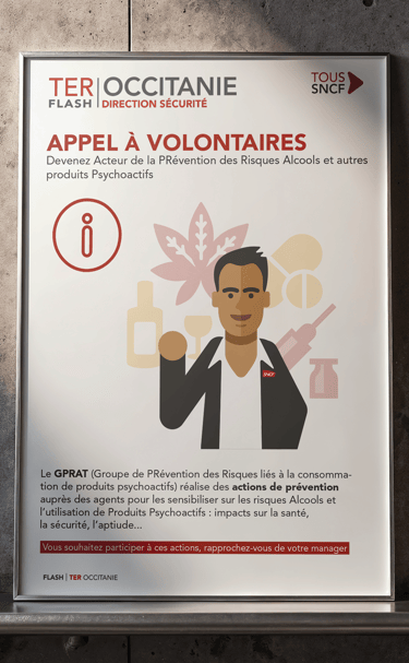 Affiche GPRAT Sécurité SNCF